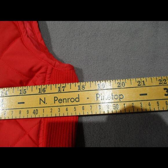 Lauren Ralph Lauren M Coral Quilted Zip Front Equestrian Riding Vest Gilet - Picture 5 of 8